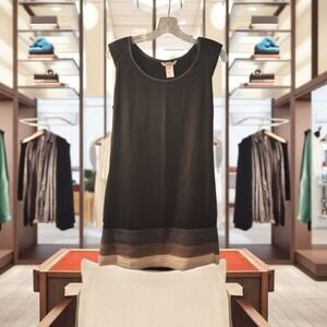 SALE!!!Esley EUC women's black Sz. M mini dress with tiered fringe hemline Sz. M